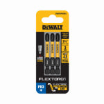 DEWALT DEWALT FlexTorq DWAF2PH3IR3 Impact Screwdriver Bit, #3 Drive, Phillips Drive, 1/4 in Shank, Hex Shank, 2-1/4 in L, Steel TOOLS DEWALT