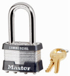 MASTER LOCK Master Lock 1KALF 2126 Padlock, Keyed Alike Key, Open Shackle, 5/16 in Dia Shackle, 1-1/2 in H Shackle, Steel Body HARDWARE & FARM SUPPLIES MASTER LOCK