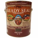 READY SEAL Ready Seal 145 Exterior Wood Stain, Flat, Burnt Hickory, Liquid, 1 gal PAINT READY SEAL   