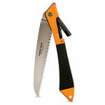 FISKARS Fiskars 390680-1001 Pruning Saw, 7 in Blade, Steel Blade, Resin Handle, Soft-Grip Handle, 21-1/2 in OAL LAWN & GARDEN FISKARS