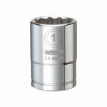 DEWALT DEWALT DWMT74607OSP Drive Hand Socket, 1 in Socket, 3/4 in Drive, 12-Point, Steel, Polished Chrome Vanadium TOOLS DEWALT
