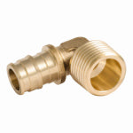 SHARKBITE/CASH ACME SharkBite PEX-A Brass 1/2 In. x 1/2 In. MNPT Elbow