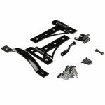 ASSA ABLOY AMERICAS RESIDENTIALI NC Gate Suite Kit With Hinges, Cottage Style, Black