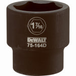 DEWALT DEWALT DWMT75164OSP Impact Socket, 1-7/16 in Socket, 7/8 in D Socket, 3/4 in Drive, 6-Point, CR-440 Steel, Black Oxide TOOLS DEWALT