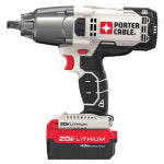 PORTER-CABLE Porter-Cable PCC740LA Impact Wrench, Battery Included, 20 V, 4 Ah, 1/2 in Drive, 2500 ipm, 1700 rpm Speed TOOLS PORTER-CABLE