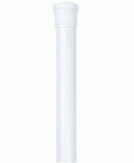 MODA AT HOME ENTERPRISES LTD Shower Curtain Tension Rod, White, 24 to 40 In.