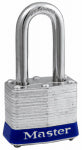 MASTER LOCK COMPANY 1-1/2 In. Universal Pin Padlock, No Key Included