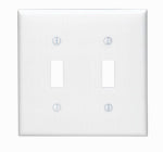LEVITON MFG CO WHT 2-TOGGLE WALL PLATE ELECTRICAL LEVITON MFG CO