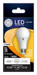 GE GE 24132 LED Bulb, 3-Way, A21 Lamp, 50, 100, 150 W Equivalent, E26 Lamp Base, Dimmable, Soft White Light ELECTRICAL GE