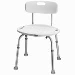 COMPASS HEALTH BRANDS Adjustable Bath & Shower Seat with Back