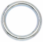 CAMPBELL CHAIN Campbell T7661361 Welded Ring, 200 lb Working Load, 2-1/2 in ID Dia Ring, #2 Chain, Steel, Zinc HARDWARE & FARM SUPPLIES CAMPBELL CHAIN   