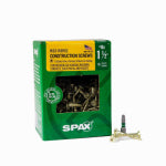 SPAX #8 x 1-1/2" Interior Flat Head Wood Screws Construction Torx T-Star Plus (197 EA) 1 LB