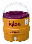 IGLOO Igloo 400 Series 00000431 Water Cooler, 3 gal Tank, Drip Resistant Spigot, Polyethylene, Red/Yellow OUTDOOR LIVING & POWER EQUIPMENT IGLOO