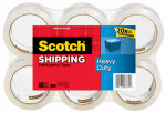 3M COMPANY Shipping Packaging Tape, 1.88 In. x 54.6 Yd., 6-Pk.