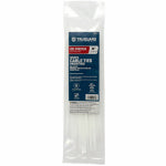 IRONCUBE WORKS Mounting Cable Ties, White, 8 In., 20-Pk. ELECTRICAL IRONCUBE WORKS