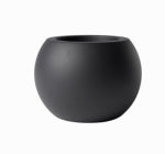 AVERA HOME GOODS LLC Sphere Planter, Black Cement, 8 In. LAWN & GARDEN AVERA HOME GOODS LLC   