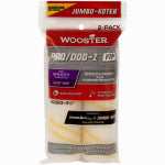 WOOSTER BRUSH Wooster RR383-4 1/2 Roller Cover, 3/16 in Thick Nap, 4-1/2 in L, Fabric Cover, Gold/White PAINT WOOSTER BRUSH   