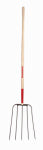 RAZOR-BACK Razor-Back 73141 Barley Fork, Oval Tine, Steel Tine, Wood Handle, Straight Handle, 63-1/2 in L Handle LAWN & GARDEN RAZOR-BACK