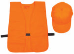 ALLEN COMPANY Hat & Vest Combo, Orange, One Size