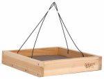 NATURE'S WAY BIRD PRODU Nature's Way CWF3 Platform Feeder, Hanging, Mixed, Peanuts, Sunflower, Cedar, 2-1/4 in H PET & WILDLIFE SUPPLIES NATURE'S WAY BIRD PRODU