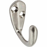ASSA ABLOY AMERICAS RESIDENTIALI NC Hat & Coat Hook With Ball Tip, Die-Cast Zinc With Satin Nickel Finish, 2-Pk. HARDWARE & FARM SUPPLIES ASSA ABLOY AMERICAS RESIDENTIALI NC