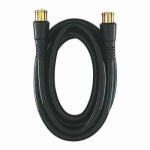 JEM ACCESSORIES, INC. RG6 Coaxial Cable, Black, 3 Ft.