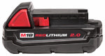 MILWAUKEE Milwaukee M18 REDLITHIUM 48-11-1820 Rechargeable Battery Pack, 18 V Battery, 2 Ah, 1 hr Charging TOOLS MILWAUKEE