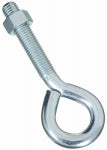 ASSA ABLOY AMERICAS RESIDENTIALI NC Eye Bolt With Hex Nut, Zinc, 5/8 x 6 In.