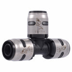 SHARKBITE SharkBite K362A6 Pipe Tee, 1/2 in, Push-Fit, Plastic, 160 psi Pressure PLUMBING, HEATING & VENTILATION SHARKBITE