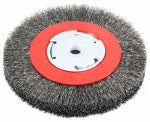 FORNEY INDUSTRIES INC Coarse Crimped Wire Bench Wheel Brush, 6-In.