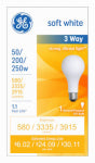 GE GE 93130573 Light Bulb, 250 W, A21 Lamp, E26 Medium Lamp Base, 3915 Lumens, 2800 K Color Temp, Soft White ELECTRICAL GE