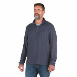 BERNE APPAREL MED NVY UPF1/4Zip Shirt