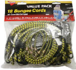 KEEPER Keeper 06317 Bungee Cord Assortment, Steel End, Rubber, Hook End, 18/PK AUTOMOTIVE KEEPER