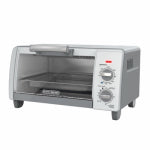 BLACK & DECKER Black+Decker TO1785SG Toaster Oven, 1150 W, 4-Slice, Knob Control, Gray/Silver APPLIANCES & ELECTRONICS BLACK & DECKER