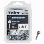 TEKS Teks Elite Series 21470 Roofing Screw, 1 in L, Coarse Thread, Washer Head, Hex Drive, Drill Point, Steel, 80 HARDWARE & FARM SUPPLIES TEKS