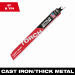 MILWAUKEE Milwaukee The Torch SAWZALL 48-00-5262 Reciprocating Saw Blade, 2 in W, 9 in L, 7 TPI, Nitrus Carbide Cutting Edge TOOLS MILWAUKEE