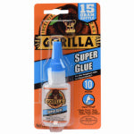 GORILLA Gorilla 7805009 Super Glue, Liquid, Irritating, Straw/White Water, 15 g Bottle PAINT GORILLA