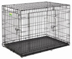 MIDWEST AIR TECH/IMPORT 2 Door Dog Crate, 48 In.