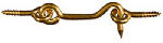 ASSA ABLOY AMERICAS RESIDENTIALI NC Hook & Eye,  Solid Brass, 3 In.