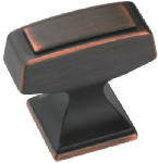 AMEROCK Mulholland Cabinet Knob, Oil-Rubbed Bronze, 1-1/4 In.