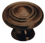 AMEROCK 1-3/8-In. Bronze 3-Ring Cabinet Knob HARDWARE & FARM SUPPLIES AMEROCK