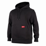 MILWAUKEE ELECTRIC TOOL CORP Freeflex Hooded Sweatshirt, Midweight, Black, M