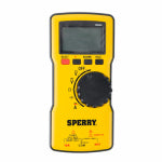SPERRY Sperry Instruments DM6800 Multimeter, 1999 Count Resolution, Digital, LCD Display, Yellow ELECTRICAL SPERRY