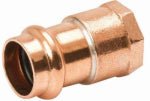 NIBCO INC 1/2 x 3/4 In. Press by Female Copper Pipe Adapter PLUMBING, HEATING & VENTILATION NIBCO INC