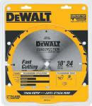 DEWALT DEWALT DWA11024 General-Purpose Saw Blade, 10 in Dia, 5/8 in Arbor, 24-Teeth, Carbide Cutting Edge TOOLS DEWALT