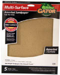 ALI INDUSTRIES Sandpaper, Super Fine 320-Grit, 9 x 11-In., 5-Ct.