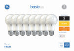 GE GE 37033 LED Light Bulb, A19 Lamp, 40 W Equivalent, E26 Medium Screw Lamp Base, No, Diffuse, Soft White ELECTRICAL GE