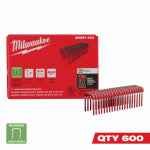 MILWAUKEE ELECTRIC TOOL CORP Collated Insulated Cable Staples, 1 x 3/4 In., 600-Ct. HARDWARE & FARM SUPPLIES MILWAUKEE ELECTRIC TOOL CORP