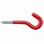 ASSA ABLOY AMERICAS RESIDENTIALI NC Screw Hook, Vinyl-Coated, 5/16 x 4-1/2 In.