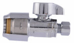 SHARKBITE/CASH ACME Push-Fit Straight Stop Valve, Quarter Turn, 1/2 x 1/4 In.